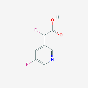 2-Fluoro-2-(5-fluoropyridin-3-yl)acetic acid