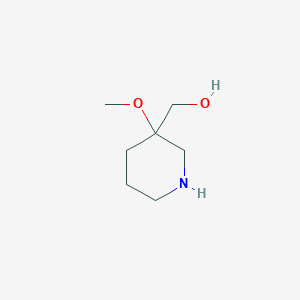 molecular formula C7H15NO2 B13324778 (3-Methoxypiperidin-3-yl)methanol 