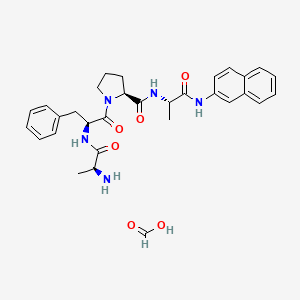 (S)-1-((S)-2-((S)-2-Aminopropanamido)-3-phenylpropanoyl)-N-((S)-1-(naphthalen-2-ylamino)-1-oxopropan-2-yl)pyrrolidine-2-carboxamide formate