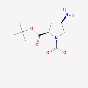 Di-tert-butyl (2R,4R)-4-aminopyrrolidine-1,2-dicarboxylate