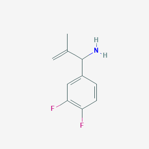 1-(3,4-Difluorophenyl)-2-methylprop-2-en-1-amine