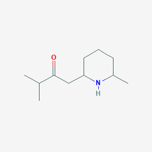 3-Methyl-1-(6-methylpiperidin-2-yl)butan-2-one