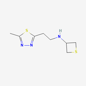 N-(2-(5-Methyl-1,3,4-thiadiazol-2-yl)ethyl)thietan-3-amine