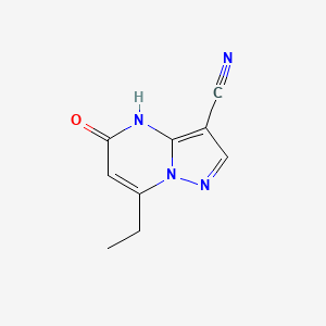 7-Ethyl-5-oxo-4H,5H-pyrazolo[1,5-a]pyrimidine-3-carbonitrile