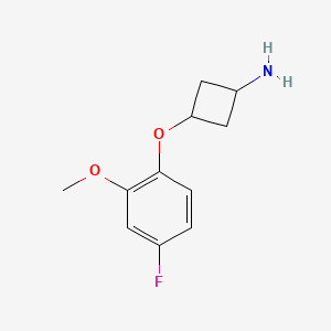 trans-3-(4-Fluoro-2-methoxy-phenoxy)cyclobutanamine