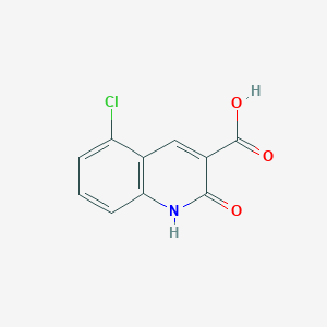 molecular formula C10H6ClNO3 B13324930 5-Chloro-2-oxo-1,2-dihydroquinoline-3-carboxylic acid 