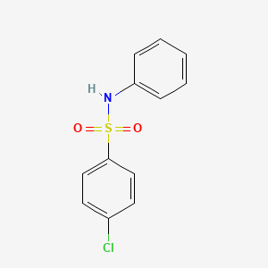 molecular formula C12H10ClNO2S B1332494 4-氯-N-苯基苯磺酰胺 CAS No. 7454-47-9