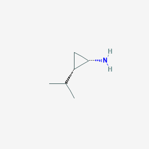 molecular formula C6H13N B13324956 (1S,2S)-2-Isopropylcyclopropan-1-amine 