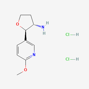 (2R,3S)-2-(6-methoxypyridin-3-yl)oxolan-3-amine dihydrochloride