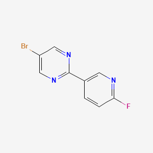 5-Bromo-2-(6-fluoropyridin-3-yl)pyrimidine