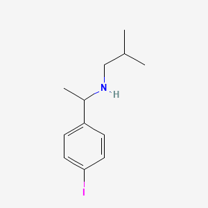 molecular formula C12H18IN B13324964 [1-(4-Iodophenyl)ethyl](2-methylpropyl)amine 