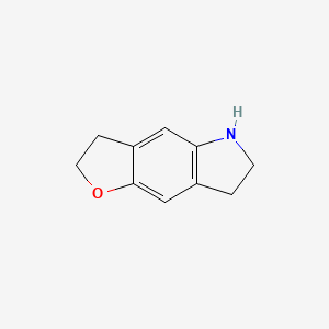 molecular formula C10H11NO B13324979 2H,3H,5H,6H,7H-Furo[2,3-f]indole 