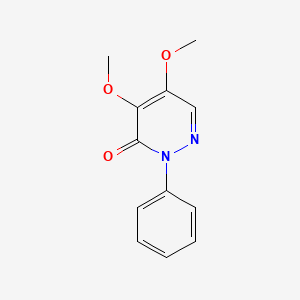 molecular formula C12H12N2O3 B1332498 二咪唑酮 CAS No. 3295-78-1