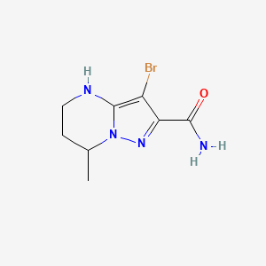 3-Bromo-7-methyl-4H,5H,6H,7H-pyrazolo[1,5-a]pyrimidine-2-carboxamide