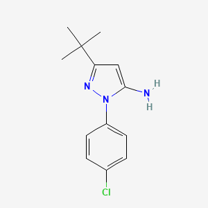 B1332503 3-(tert-Butyl)-1-(4-chlorophenyl)-1H-pyrazol-5-amine CAS No. 478016-00-1