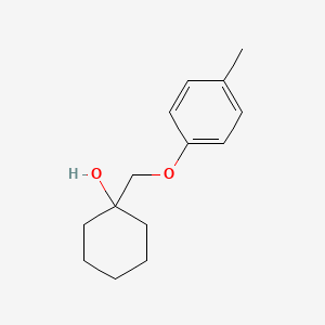 molecular formula C14H20O2 B13325074 1-((p-Tolyloxy)methyl)cyclohexan-1-ol 