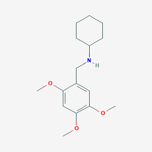 molecular formula C16H25NO3 B1332513 N-(2,4,5-三甲氧基苄基)环己胺 CAS No. 356094-13-8