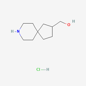 molecular formula C10H20ClNO B13325137 (8-Azaspiro[4.5]decan-2-yl)methanol hydrochloride 