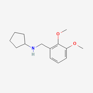 molecular formula C14H21NO2 B1332514 环戊基-(2,3-二甲氧基-苄基)-胺 CAS No. 356094-55-8