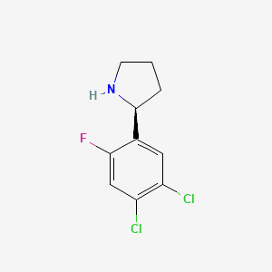 (S)-2-(4,5-Dichloro-2-fluorophenyl)pyrrolidine