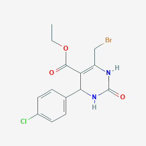 molecular formula C14H14BrClN2O3 B13325186 Ethyl 6-(bromomethyl)-4-(4-chlorophenyl)-2-oxo-1,2,3,4-tetrahydropyrimidine-5-carboxylate 