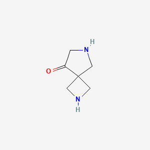 molecular formula C6H10N2O B13325201 2,6-Diazaspiro[3.4]octan-8-one 