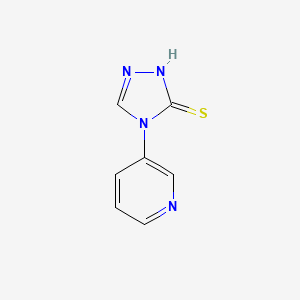 molecular formula C7H6N4S B1332521 4-吡啶-3-基-4H-[1,2,4]三唑-3-硫醇 CAS No. 29982-33-0