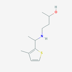 4-{[1-(3-Methylthiophen-2-yl)ethyl]amino}butan-2-ol