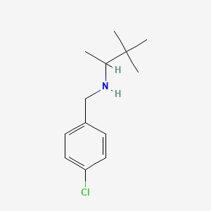 [(4-Chlorophenyl)methyl](3,3-dimethylbutan-2-yl)amine