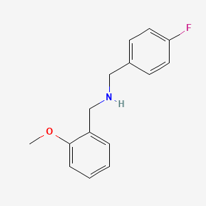 molecular formula C15H16FNO B1332525 (4-Fluorobenzyl)(2-methoxybenzyl)amine CAS No. 499997-38-5