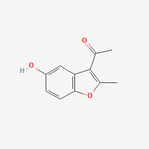 molecular formula C11H10O3 B1332526 1-(5-羟基-2-甲基-1-苯并呋喃-3-基)乙酮 CAS No. 28241-99-8