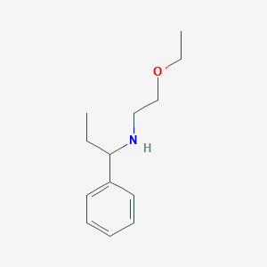 molecular formula C13H21NO B13325280 (2-Ethoxyethyl)(1-phenylpropyl)amine 