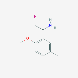 2-Fluoro-1-(2-methoxy-5-methylphenyl)ethan-1-amine