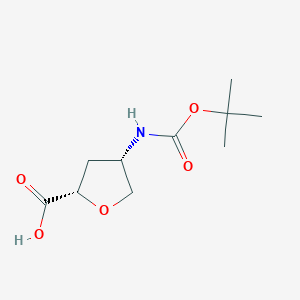 (2S,4S)-4-((tert-Butoxycarbonyl)amino)tetrahydrofuran-2-carboxylic acid