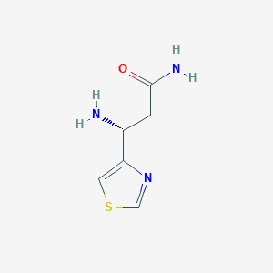 (3R)-3-amino-3-(1,3-thiazol-4-yl)propanamide