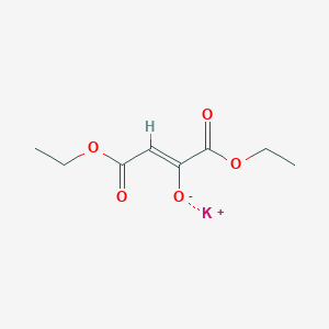 molecular formula C8H11KO5 B13325342 Potassium 1,4-diethoxy-1,4-dioxobut-2-en-2-olate 