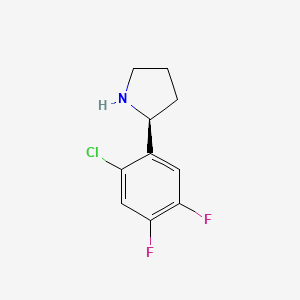 (S)-2-(2-Chloro-4,5-difluorophenyl)pyrrolidine