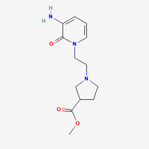 Methyl 1-(2-(3-amino-2-oxopyridin-1(2H)-yl)ethyl)pyrrolidine-3-carboxylate