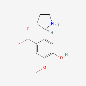 (R)-4-(Difluoromethyl)-2-methoxy-5-(pyrrolidin-2-yl)phenol