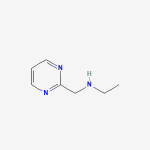 molecular formula C7H11N3 B13325421 Ethyl(pyrimidin-2-ylmethyl)amine 