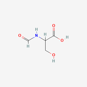 molecular formula C4H7NO4 B13325446 N-Formyl-DL-serine 