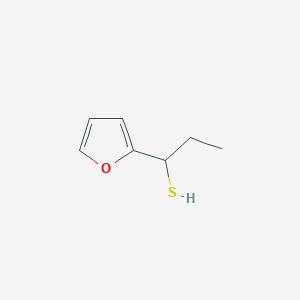 molecular formula C7H10OS B13325462 1-(Furan-2-yl)propane-1-thiol 