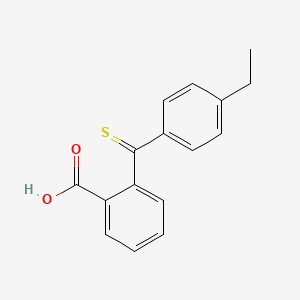 molecular formula C16H14O2S B13325465 2-(4-Ethylphenylcarbonothioyl)benzoic acid 