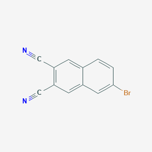 molecular formula C12H5BrN2 B1332548 6-溴-2,3-二氰基萘 CAS No. 70484-02-5