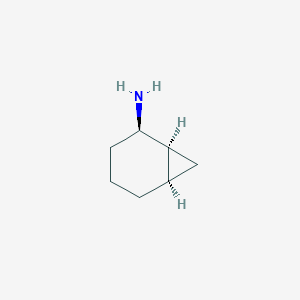 molecular formula C7H13N B13325485 Rel-(1S,2R,6R)-bicyclo[4.1.0]heptan-2-amine 