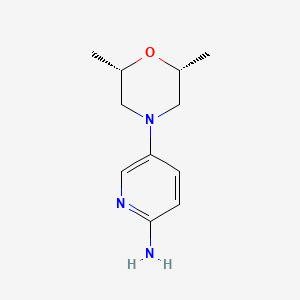 Rel-5-((2S,6R)-2,6-dimethylmorpholino)pyridin-2-amine