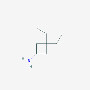 3,3-Diethylcyclobutan-1-amine