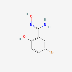 molecular formula C7H7BrN2O2 B13325603 5-Bromo-N',2-dihydroxybenzene-1-carboximidamide 