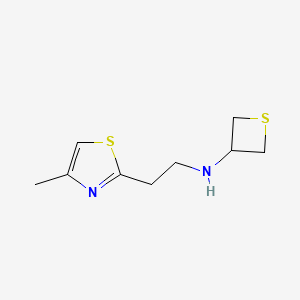 N-(2-(4-Methylthiazol-2-yl)ethyl)thietan-3-amine