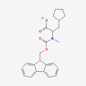 2-((((9H-Fluoren-9-yl)methoxy)carbonyl)(methyl)amino)-3-cyclopentylpropanoic acid